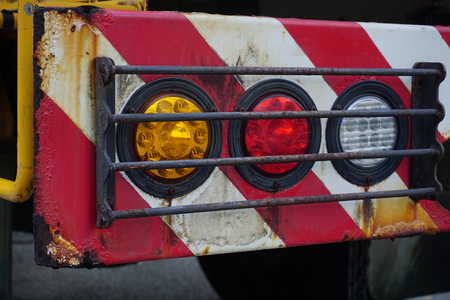Signal Light with Steel Bumper on truckの写真素材