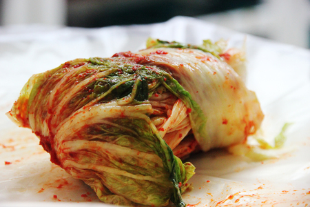 homemade kimchi korean traditional foodの写真素材
