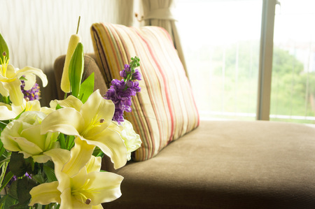 living room home sweet home decorationの写真素材