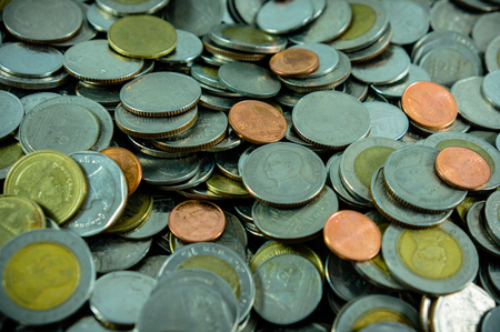 enrich thailand coins currency bahtの写真素材