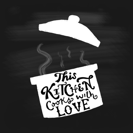 Kitchen quote chalkboardのイラスト素材