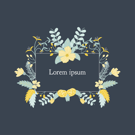 Vector flowers for card designのイラスト素材