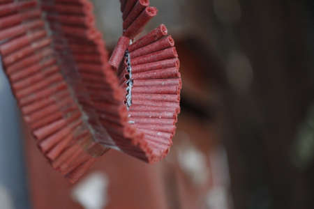 Bunch of Fire Crackersの写真素材