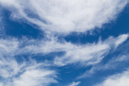 Many White Clouds and Blue Sky. 