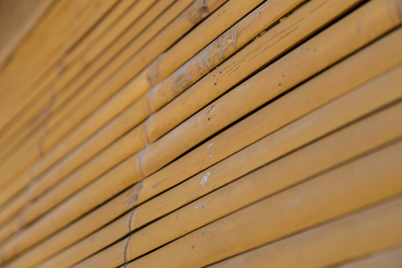 Bamboo Wall Background Texture is Classical Wall in Thailandの写真素材
