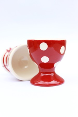 Egg ceramic cupの写真素材