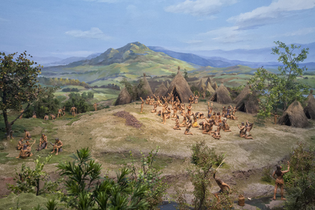 The statue model at museum, China.のeditorial素材