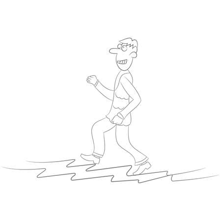 people comic cartoon illustration drawingのイラスト素材