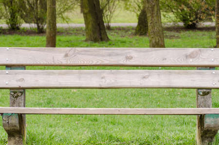 obsolete, wooden, bench in park