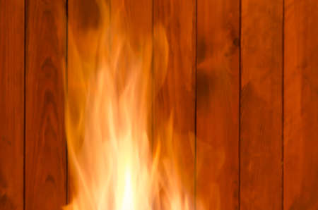 closeup of defocused fire at nightの写真素材