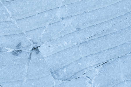 closeup to blue ice background texture