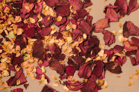 fragrant popourri dried flowers petalsの写真素材