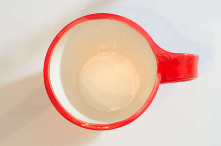 red cup on white background