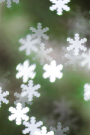 Winter holiday  background with snowflake shapesの写真素材