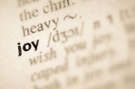Definition of word  joy in dictionaryの写真素材
