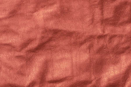 closeup of red leather texture backgroundの写真素材