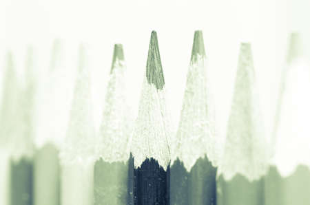 closeup to multicolored crayons compositionの写真素材