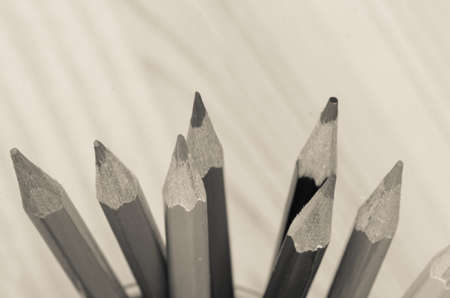 closeup to multicolored crayons compositionの写真素材