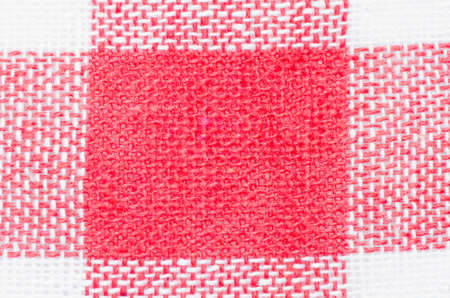 checkered red and white  kitchen towel background texture