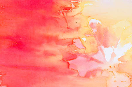 colorfulwatercolor painting on paper background textureの写真素材
