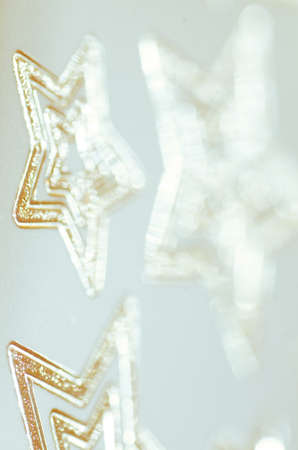 Christmas stars  decoration selective focusの写真素材