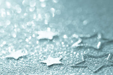 Christmas stars  decoration selective focusの写真素材