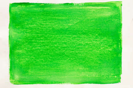 green painted artistic canvas background textureの写真素材