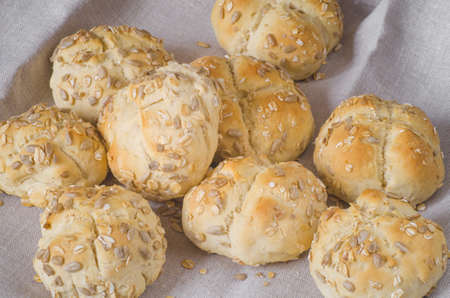 group of healthy homemade buns