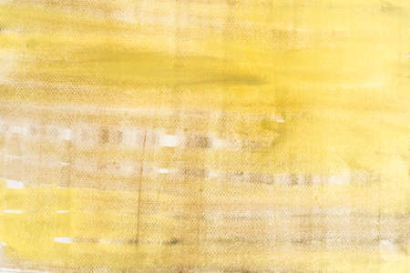 watercolor yellow painted background textureの写真素材