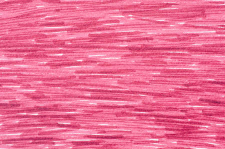 red marker doodles on white paper backgroundの写真素材