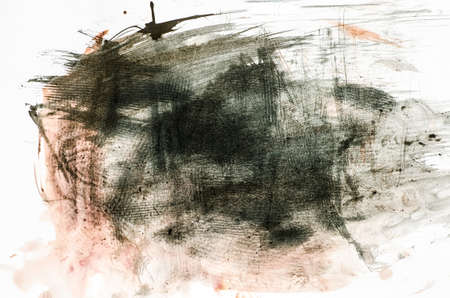 watercolor brown  painted background textureの写真素材