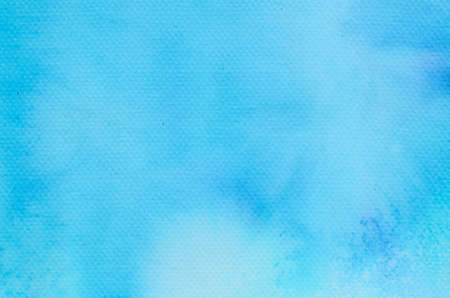 blue watercolor painted background textureの写真素材