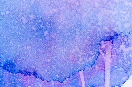 violet  watercolor painted on paper background textureの写真素材