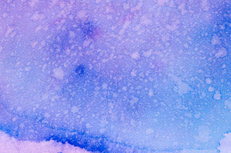 violet  watercolor painted on paper background textureの写真素材