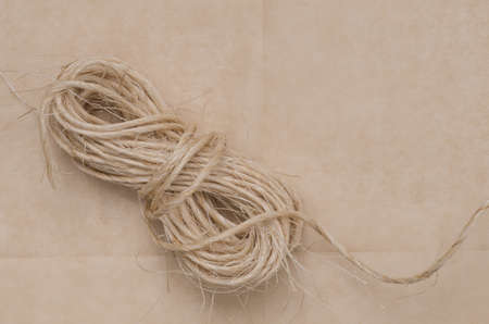 closeup to skein of twineの写真素材
