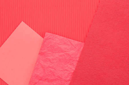 sheets of yellow color paper background textureの写真素材