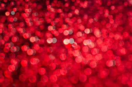 red color blurred lights bokeh backgroundの写真素材