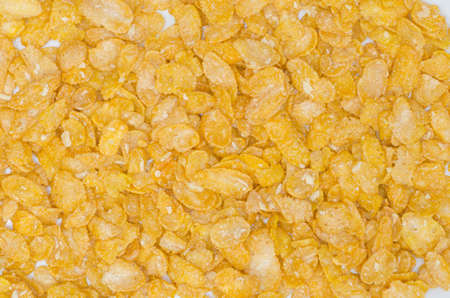 closeup to cornflakes background texture
