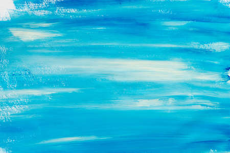 blue color painted background textureの写真素材