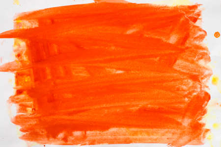 orange color painted background textureの写真素材