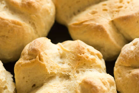 group of fresh homemade bunsの写真素材