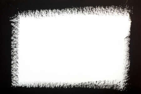 painted frame on white paper backgroundの写真素材