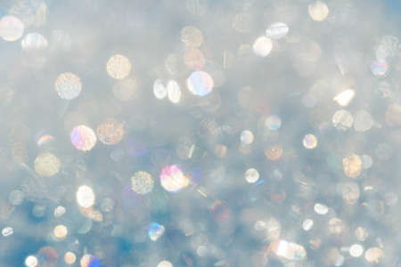 blurred defocused foam soap background with bokehの写真素材