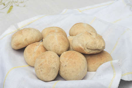 closeup to fresh homemade buns