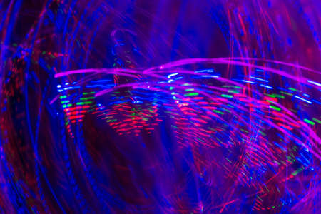 Multicolored abstract lights motion blur background