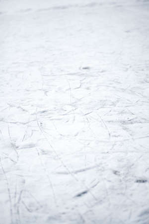 ice skating ring texture with snowの写真素材
