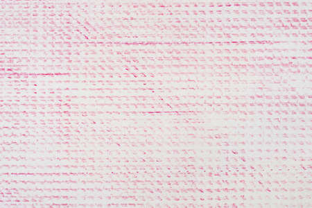 pink color crayon pattern on white paper background textureの写真素材