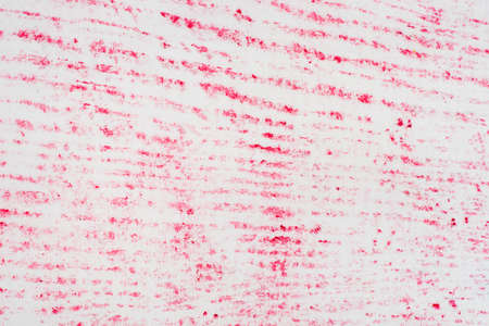 red wood texture pattern crayon drawing on white paper backgroundの写真素材