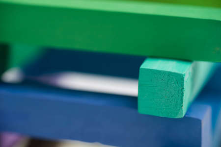 multicolored artist pastels macro selective focus