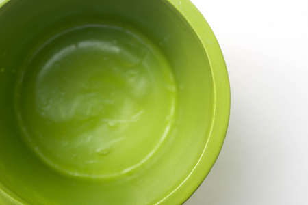 green clay pot top view selective focusの写真素材